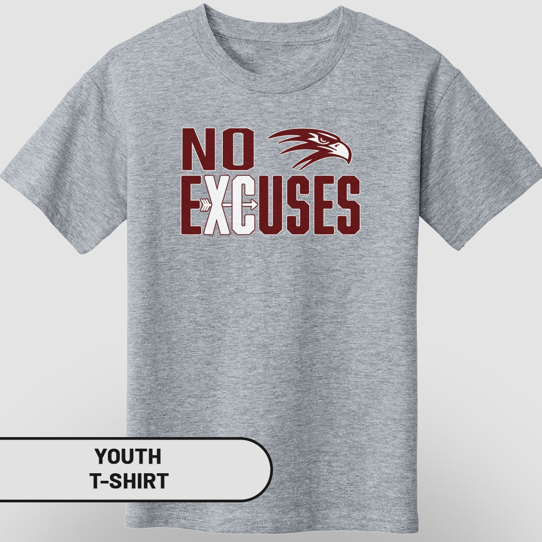 No Excuses Graphic Print Youth T-shirt