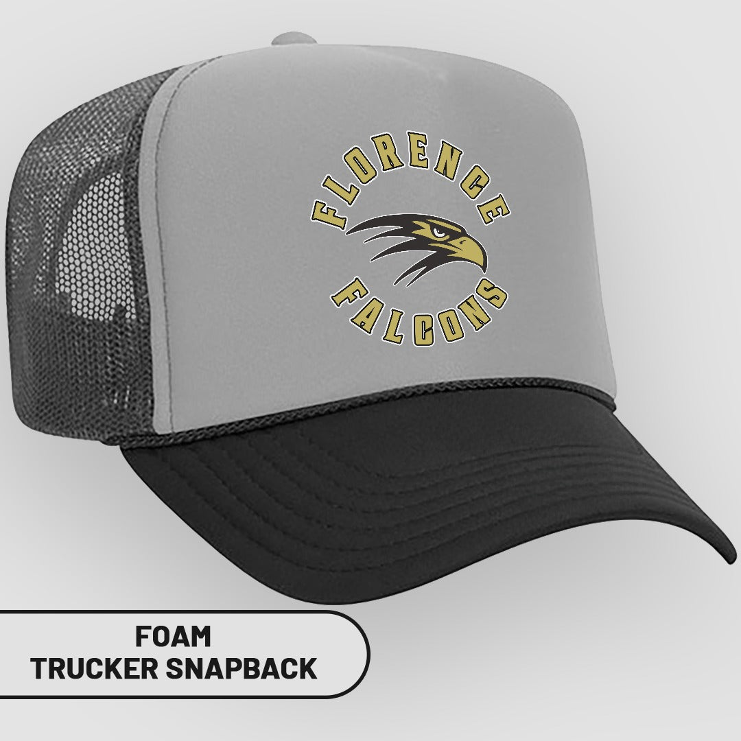 Florence Falcons Foam Trucker Snapback Hat