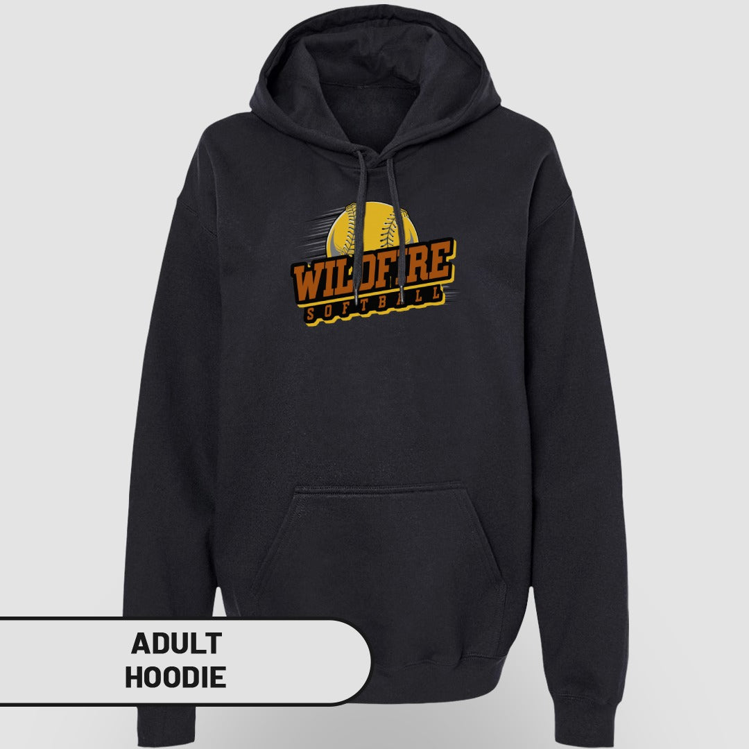 Wildfire Softball Graphic Print Adult Hoodie