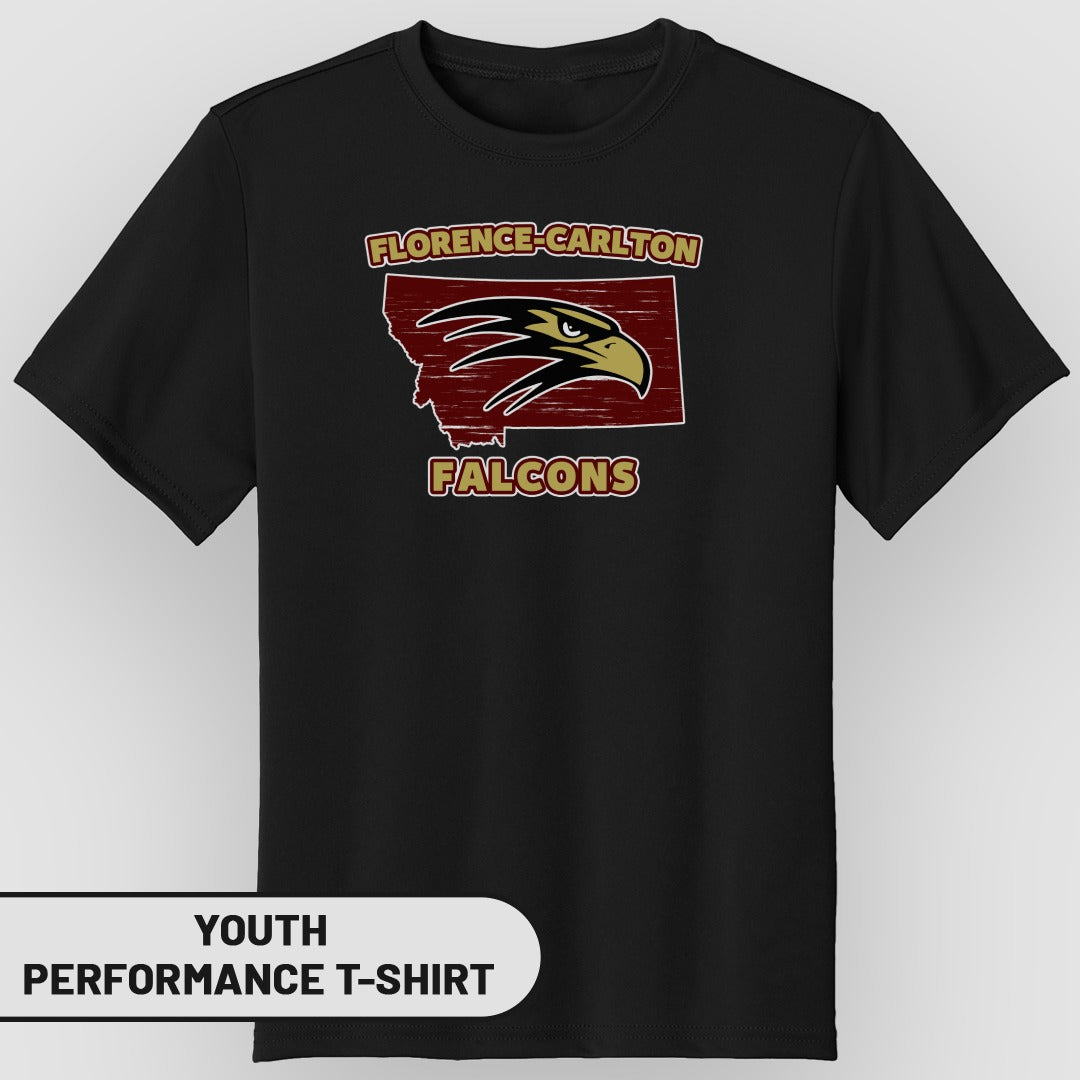 Florence-Carlton Falcons Youth Performance T-Shirt