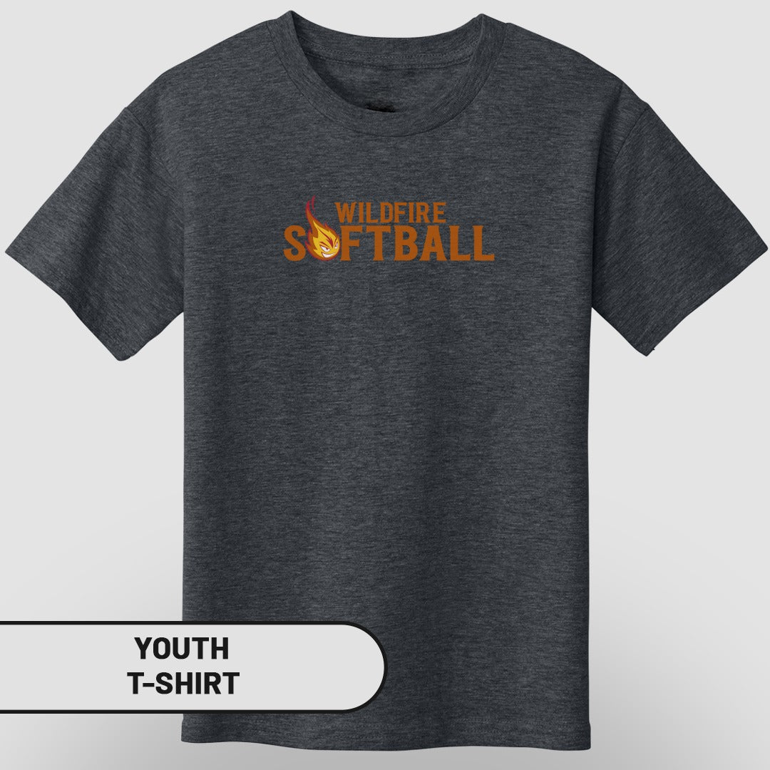 Wildfire Softball Graphic Youth T-Shirt Clothing