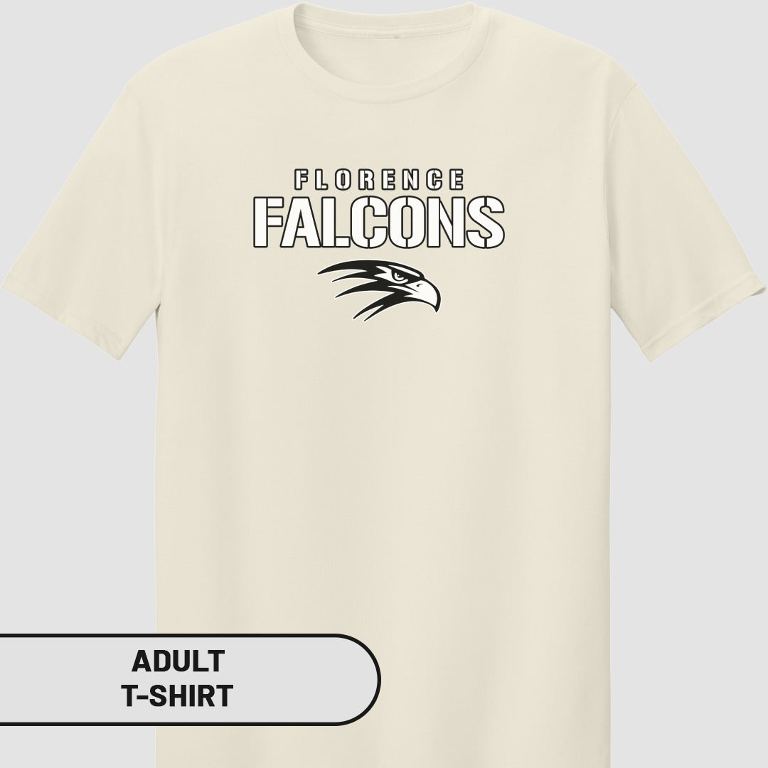 Florence Falcons Adult T-Shirt Casual Sportswear