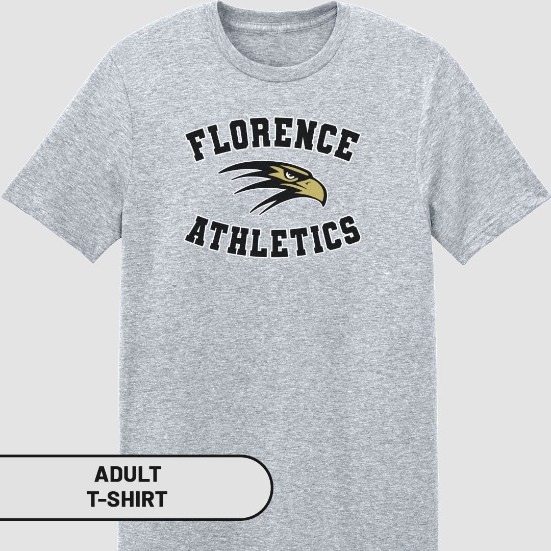 Florence Athletics Grey Adult T-shirt