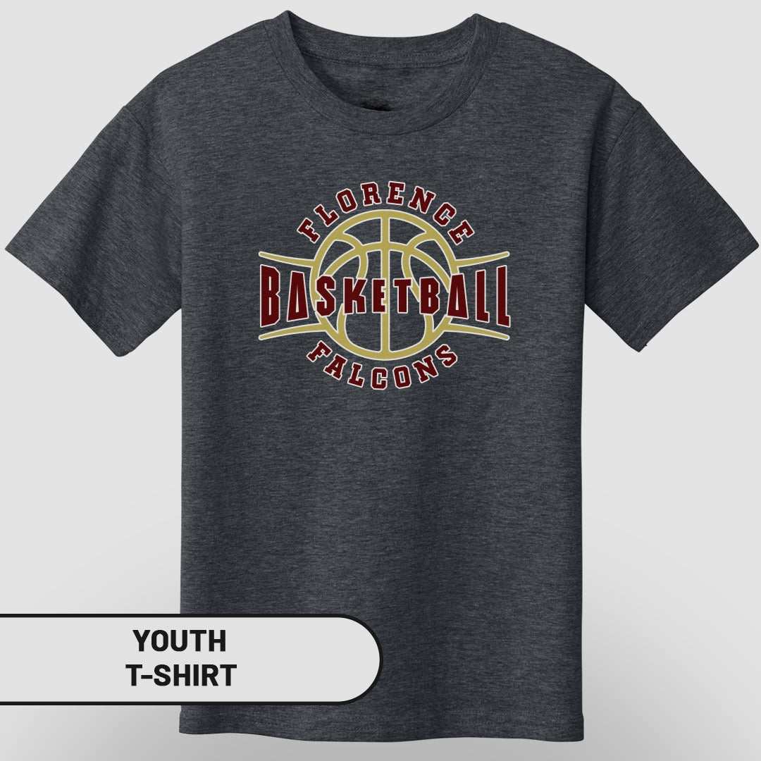 Florence Basketball Falcons Youth T-Shirt