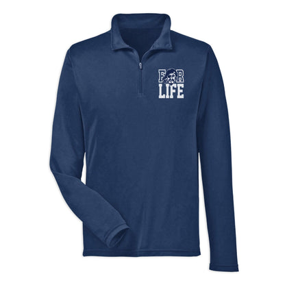 Infinity Design Co Adult 1/4 Zip Long Sleeve Bucs For Life Alumni Exclusive Adult 1/4 Zip Performance Long Sleeve Shirt | BBA001