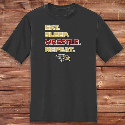 Infinity Design Co Adult Clothing Adult - Eat, Sleep, Wrestle, Repeat | FYW-002