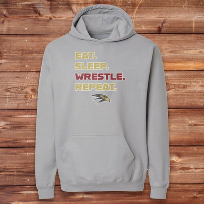 Infinity Design Co Adult Clothing Adult - Eat, Sleep, Wrestle, Repeat | FYW-002