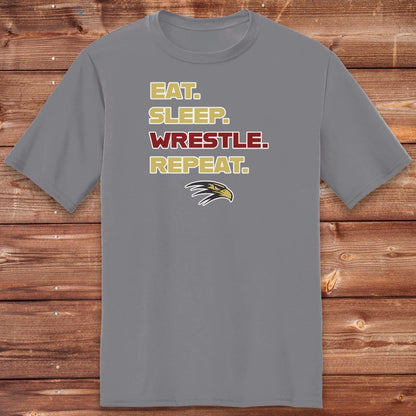 Infinity Design Co Adult Clothing Adult - Eat, Sleep, Wrestle, Repeat | FYW-002