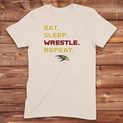 Infinity Design Co Adult Clothing Adult - Eat, Sleep, Wrestle, Repeat | FYW-002