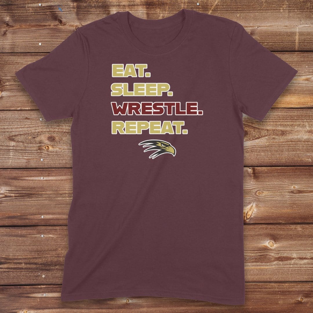 Infinity Design Co Adult Clothing Adult - Eat, Sleep, Wrestle, Repeat | FYW-002