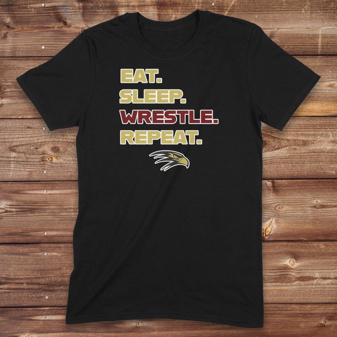 Infinity Design Co Adult Clothing Adult - Eat, Sleep, Wrestle, Repeat | FYW-002