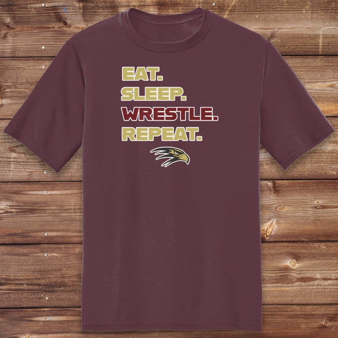 Infinity Design Co Adult Clothing Adult - Eat, Sleep, Wrestle, Repeat | FYW-002