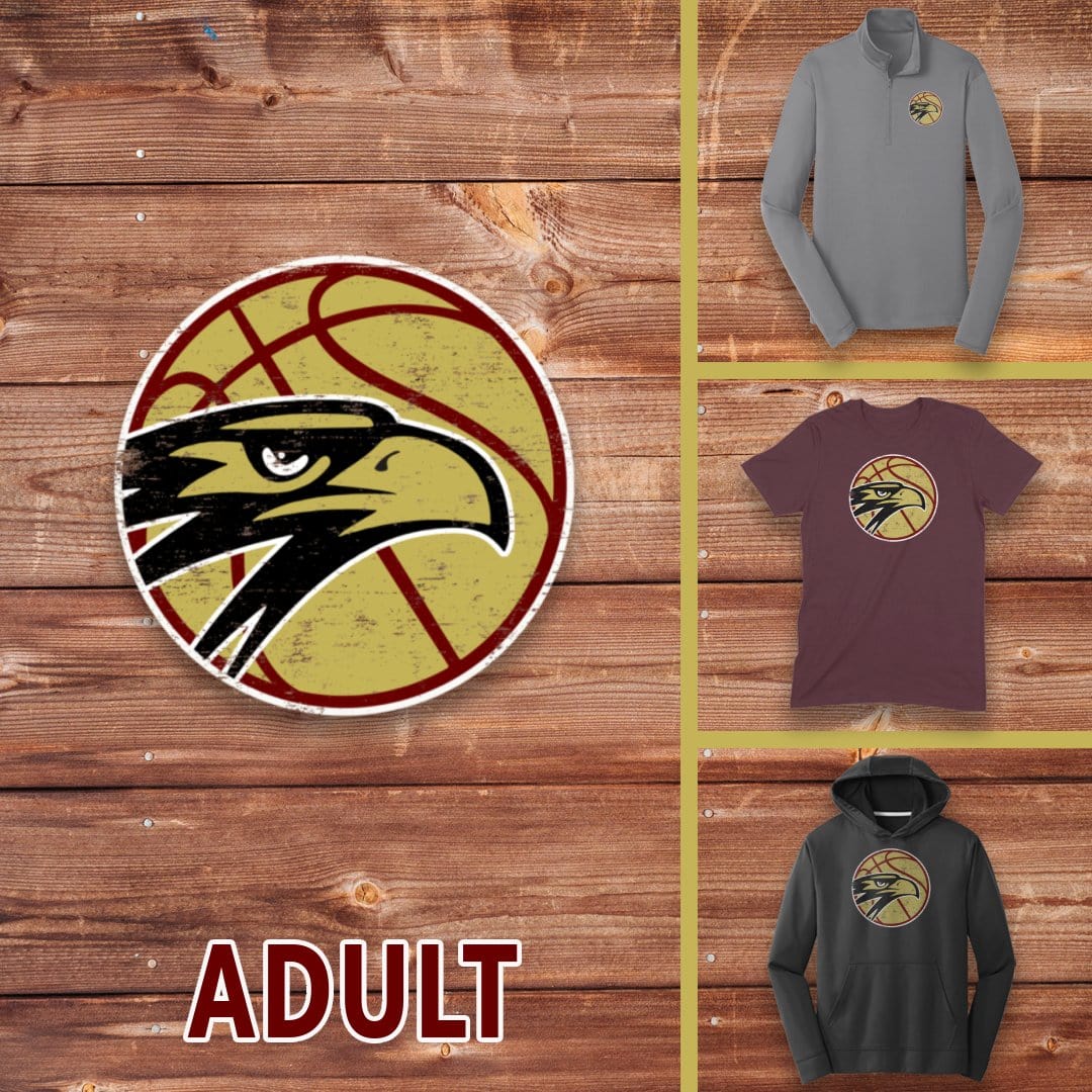 Infinity Design Co Adult Clothing Adult - Falcons Basketball Distressed | FCS-017