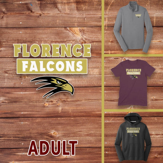 Infinity Design Co Adult Clothing Adult - Florence Falcons Rectangle | FCS-005