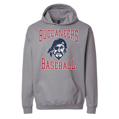 Infinity Design Co Adult Hoodie (Unisex) Traditional Buccaneers Baseball Adult Hoodie | BB013