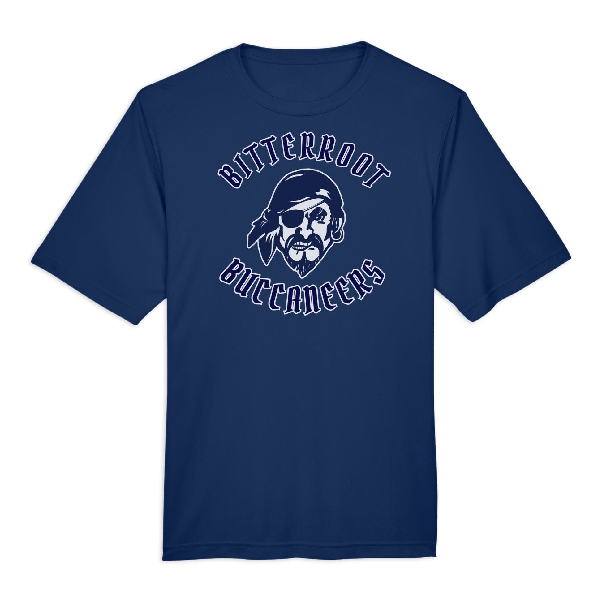 Infinity Design Co Adult Performance T-Shirt (Unisex) Bitterroot Buccaneers Pirate Adult Performance T-Shirt | BB004