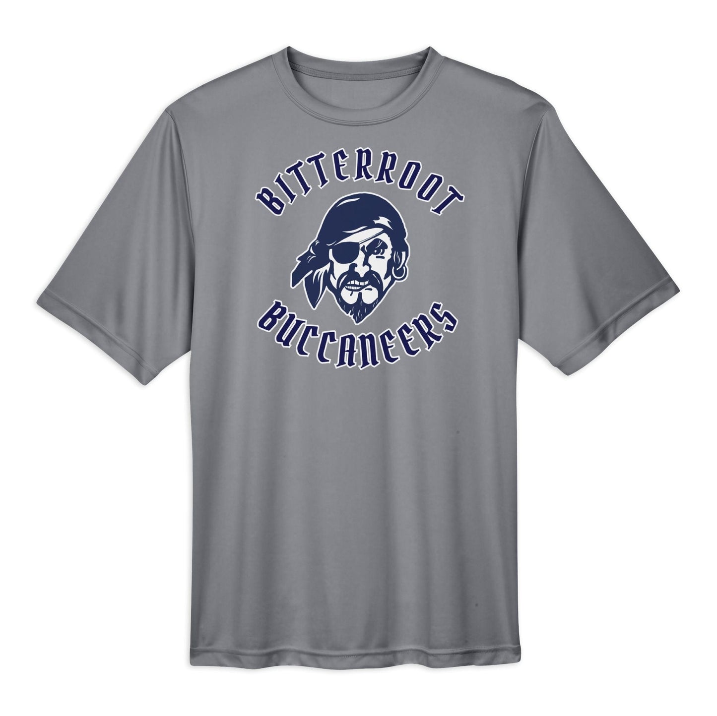 Infinity Design Co Adult Performance T-Shirt (Unisex) Bitterroot Buccaneers Pirate Adult Performance T-Shirt | BB004