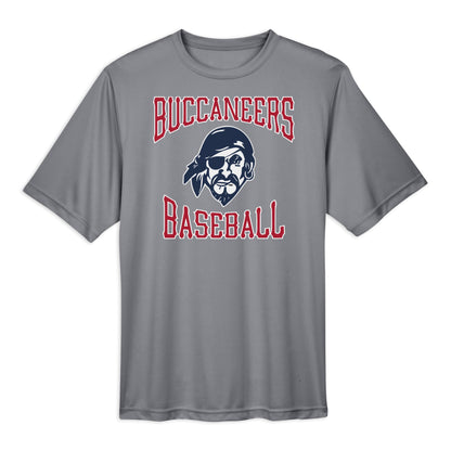 Infinity Design Co Adult Performance T-Shirt (Unisex) Traditional Buccaneers Baseball Adult Performance T-Shirt | BB013