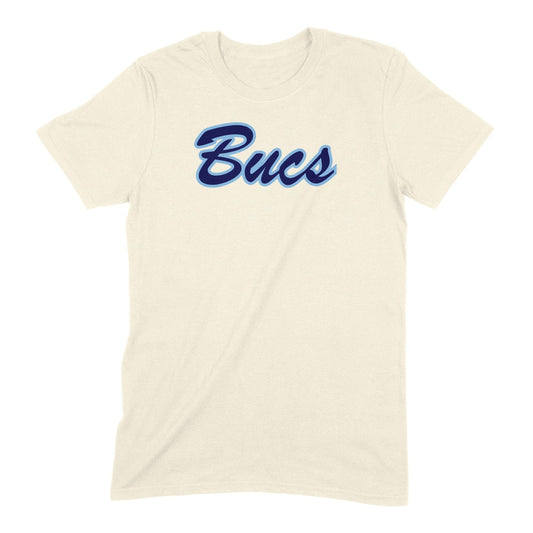 Infinity Design Co Adult T-Shirt (Unisex) Classic Bucs Script Adult T-Shirt | BB007