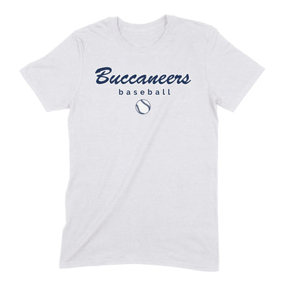 Infinity Design Co Adult T-Shirt (Unisex) Classic Script Buccaneers Baseball Adult T-Shirt | BB014