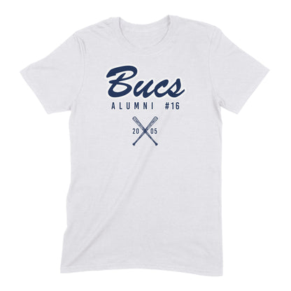 Infinity Design Co Adult T-Shirt (Unisex) Personalized Number & Year Played - Bucs Alumni Exclusive | BBA002