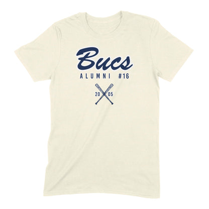 Infinity Design Co Adult T-Shirt (Unisex) Personalized Number & Year Played - Bucs Alumni Exclusive | BBA002