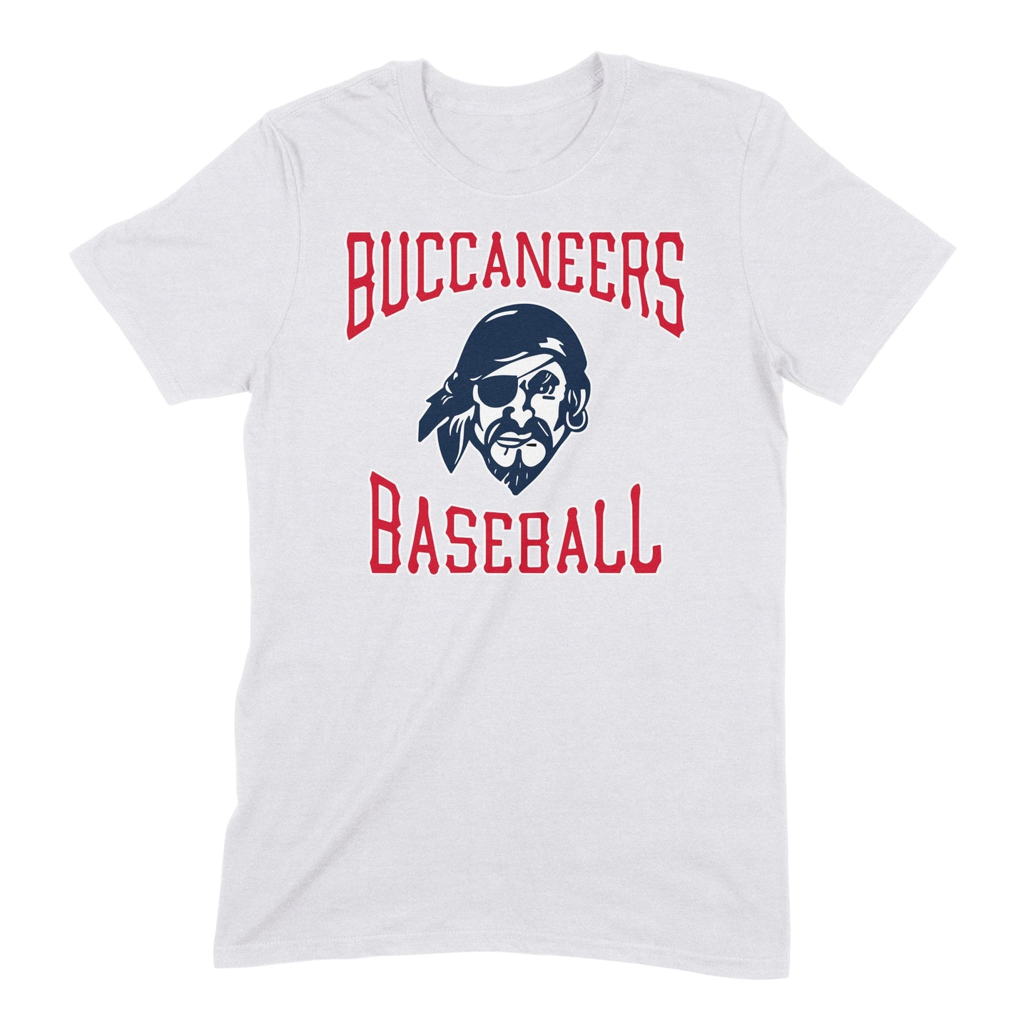 Infinity Design Co Adult T-Shirt (Unisex) Traditional Buccaneers Baseball Adult T-Shirt | BB013