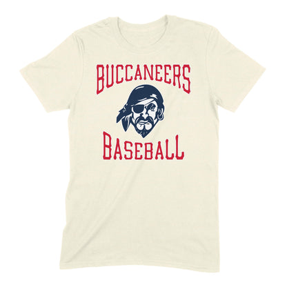 Infinity Design Co Adult T-Shirt (Unisex) Traditional Buccaneers Baseball Adult T-Shirt | BB013