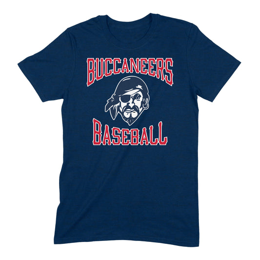 Infinity Design Co Adult T-Shirt (Unisex) Traditional Buccaneers Baseball Adult T-Shirt | BB013