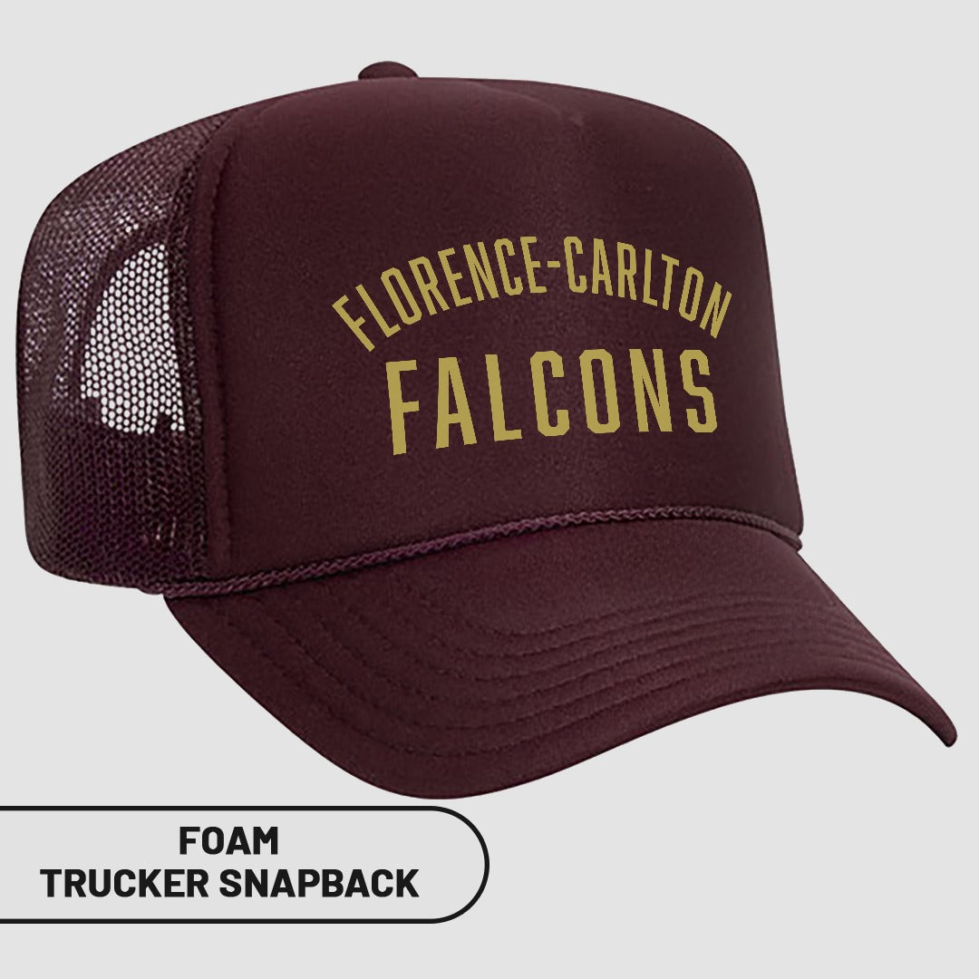Florence-Carlton Falcons Foam Trucker Snapback Hat