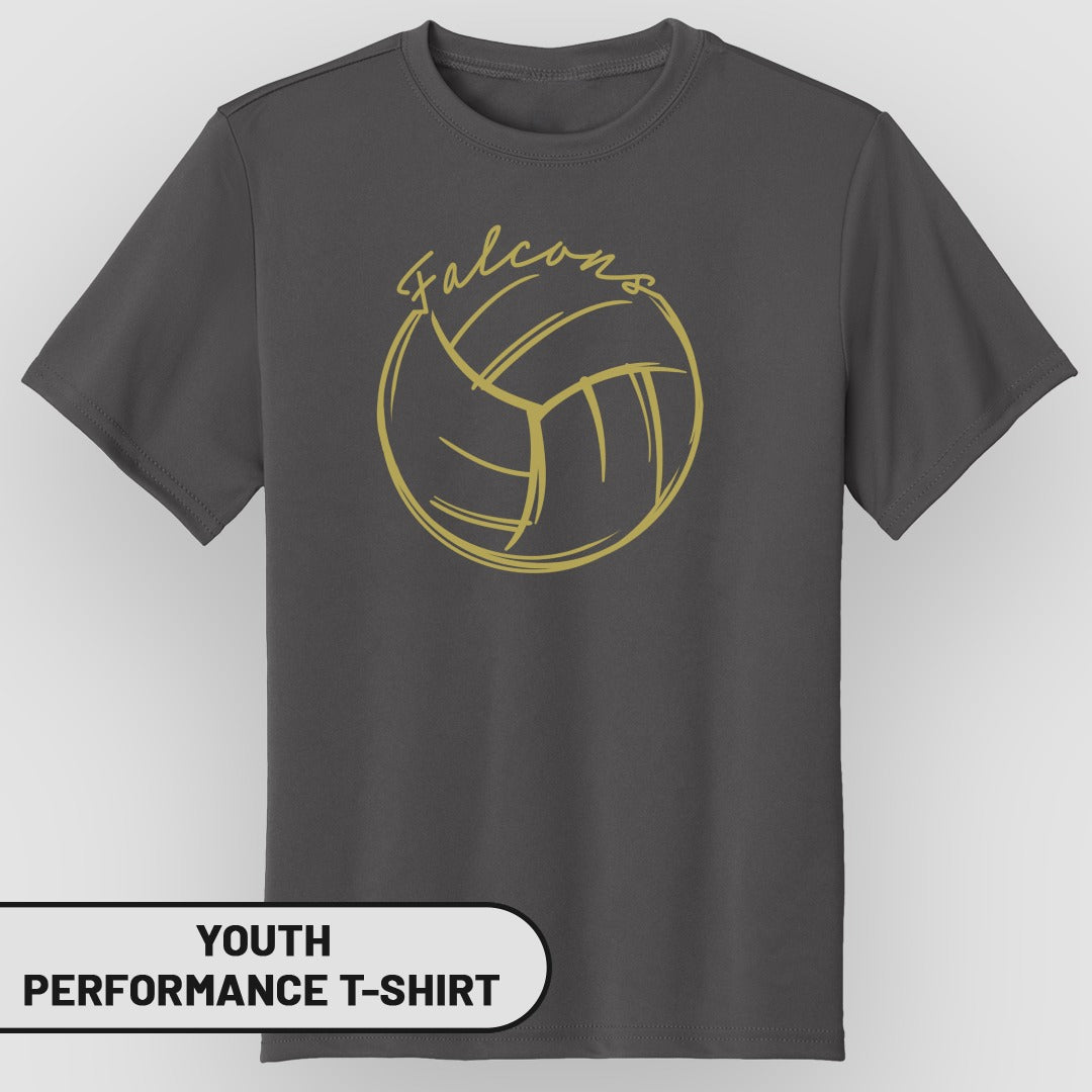 Falcons Youth Performance T-Shirt for Active Kids