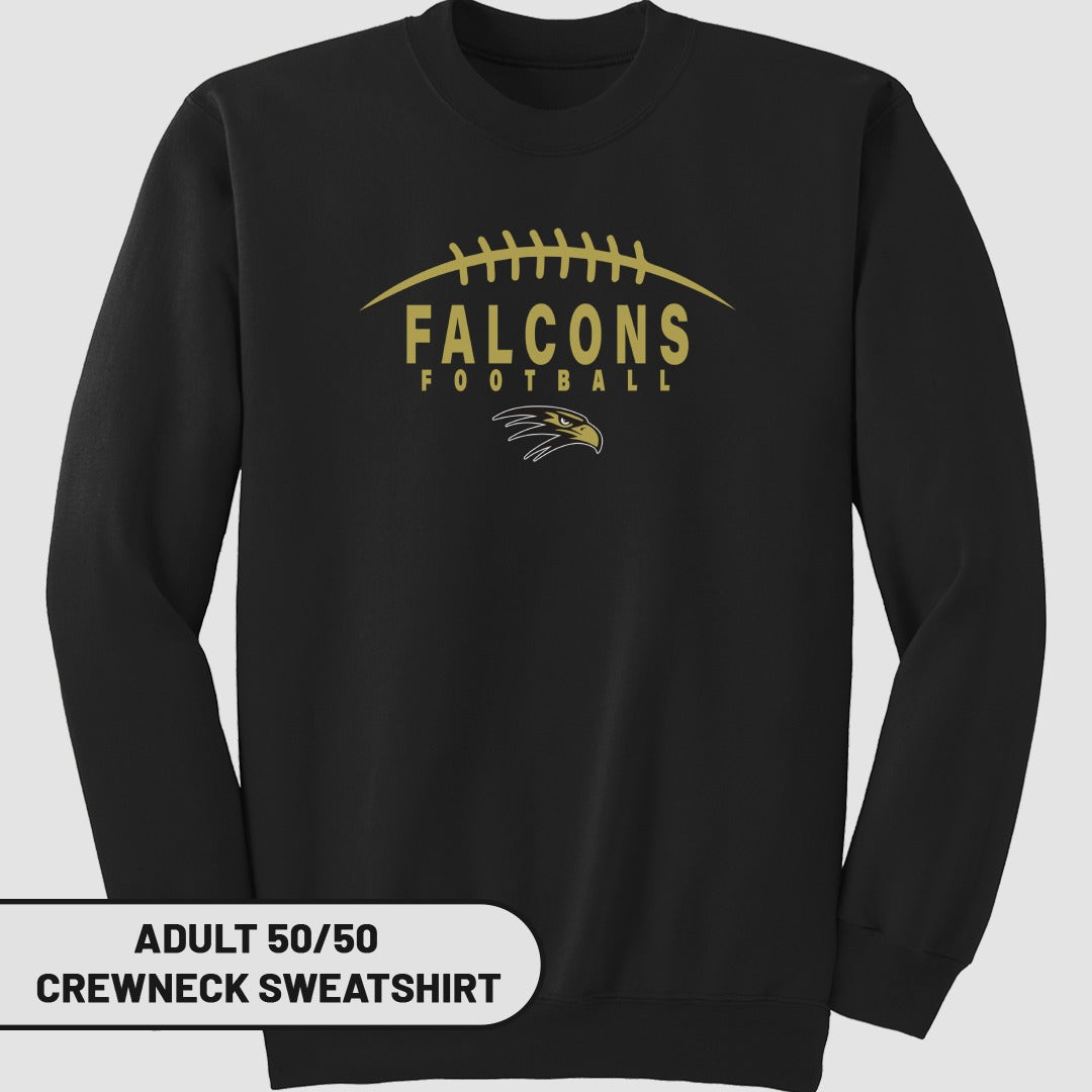 Falcons Football Adult 50/50 Crewneck Sweatshirt