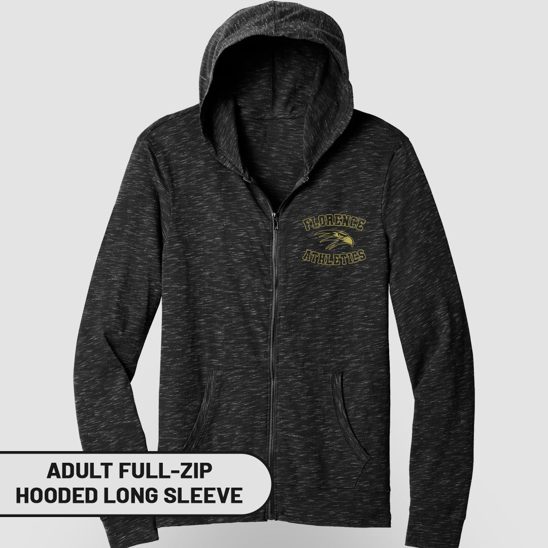 Florence Athletics Adult Full-Zip Hooded Long Sleeve