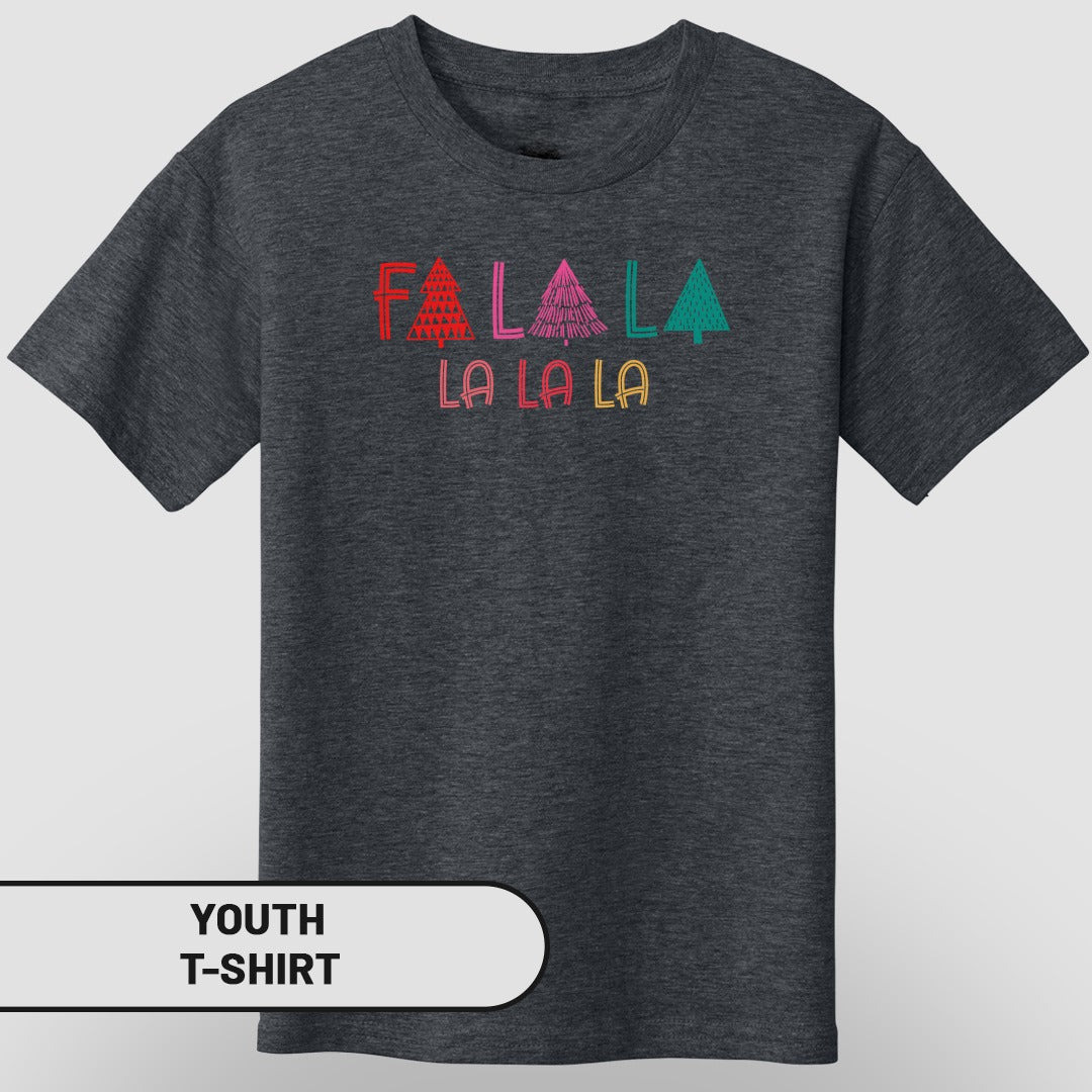 Festive Falala La La La Graphic Youth T-Shirt