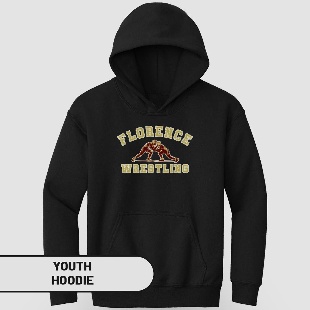 Florence Wrestling Graphic Youth Hoodie