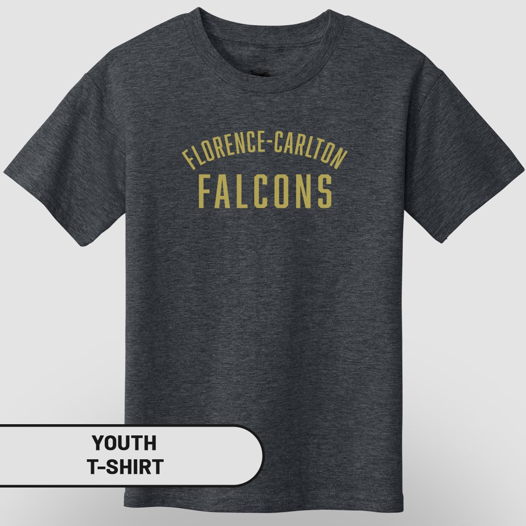 Florence Carlton Falcons Graphic Youth T-shirt