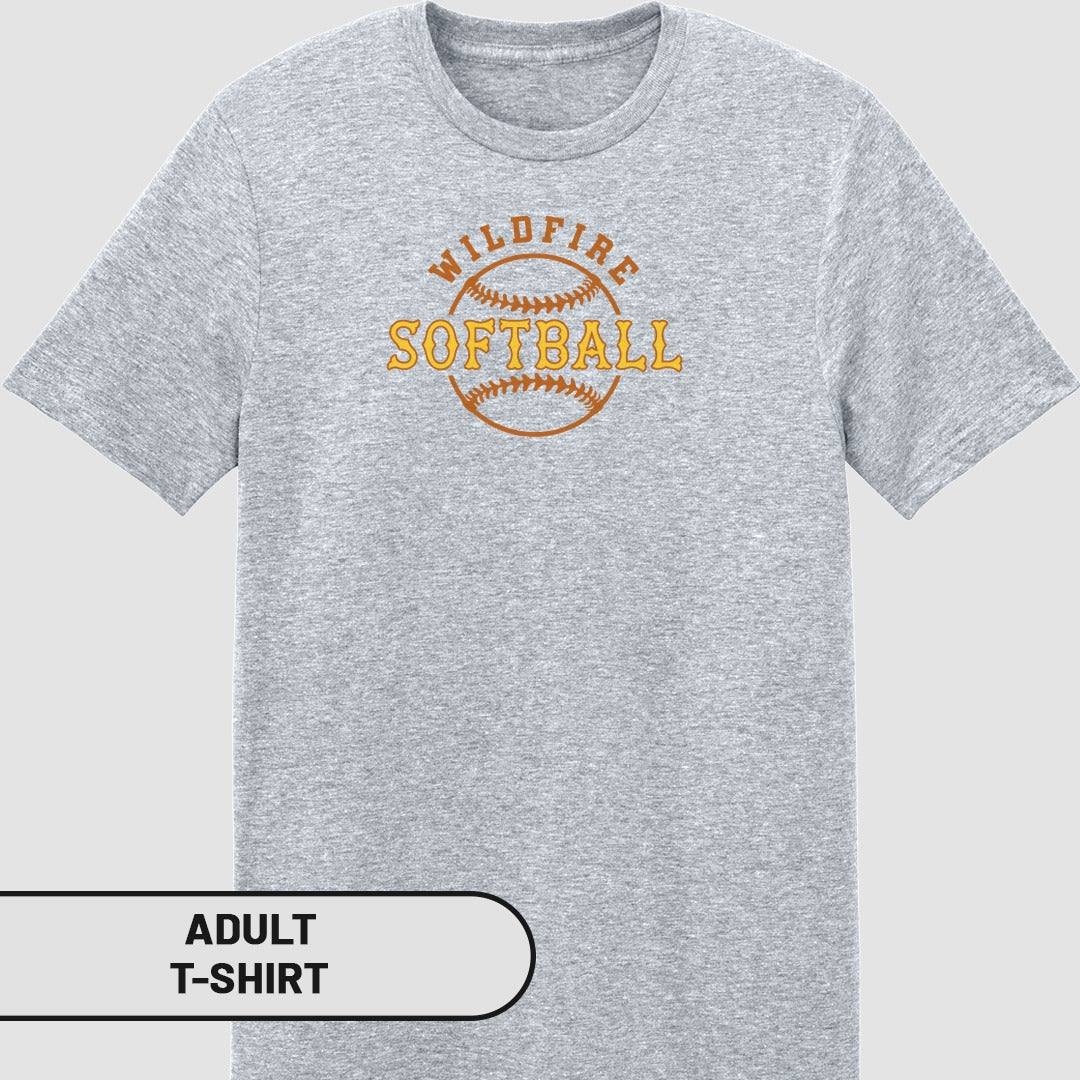 Wildfire Softball Graphic Adult T-Shirt Product