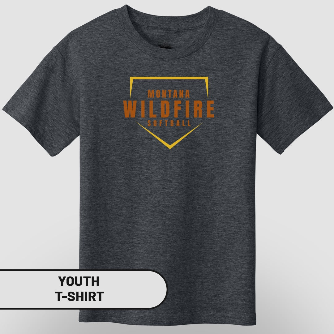 Montana Wildfire Softball Youth T-Shirt