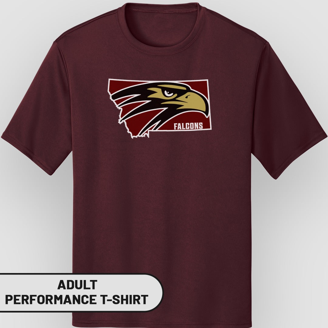 Falcons Graphic Adult Performance T-Shirt