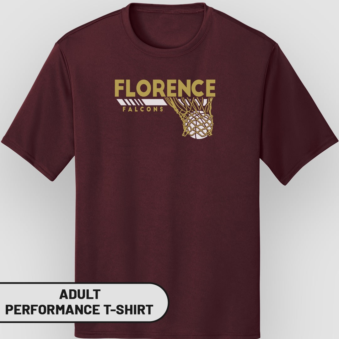 Florence Falcons Adult Performance T-Shirt