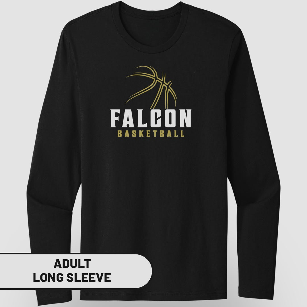 Falcon Basketball Adult Long Sleeve Shirt