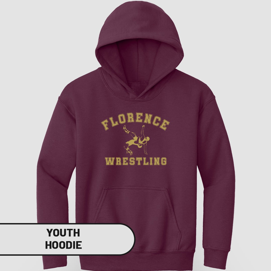 Florence Wrestling Youth Hoodie