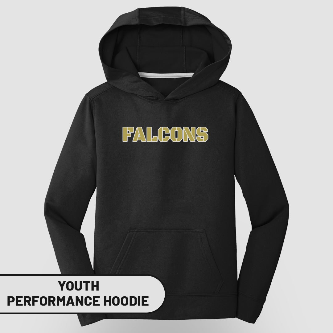 Falcons Youth Performance Hoodie