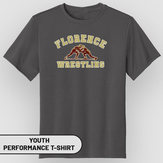 Florence Wrestling Youth Performance T-Shirt