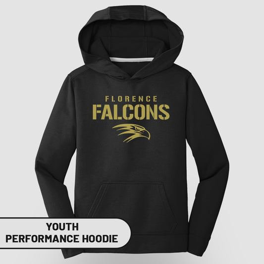 Florence Falcons Youth Performance Hoodie