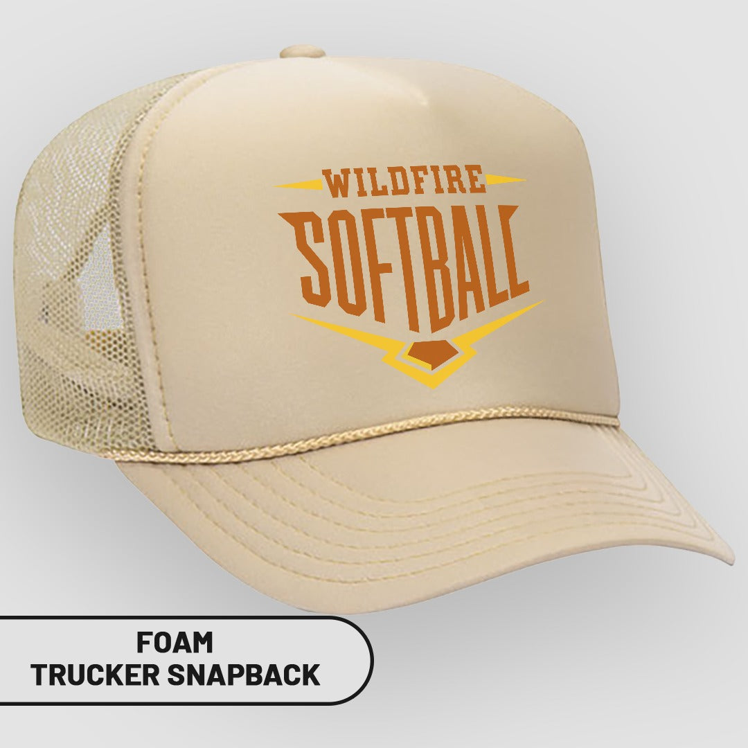 Wildfire Softball Classic Trucker Snapback Hat