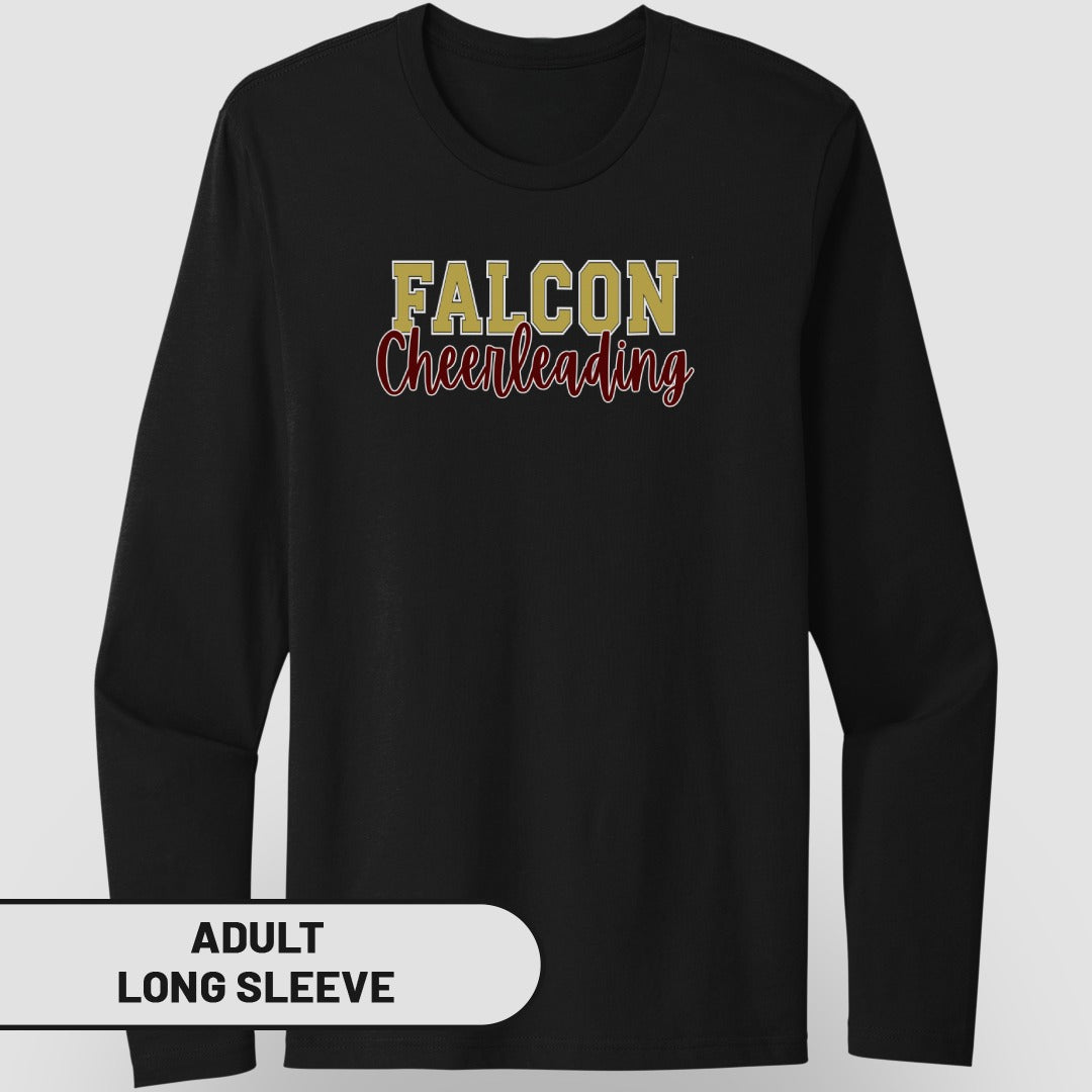 Falcon Cheerleading Adult Long Sleeve Shirt Product
