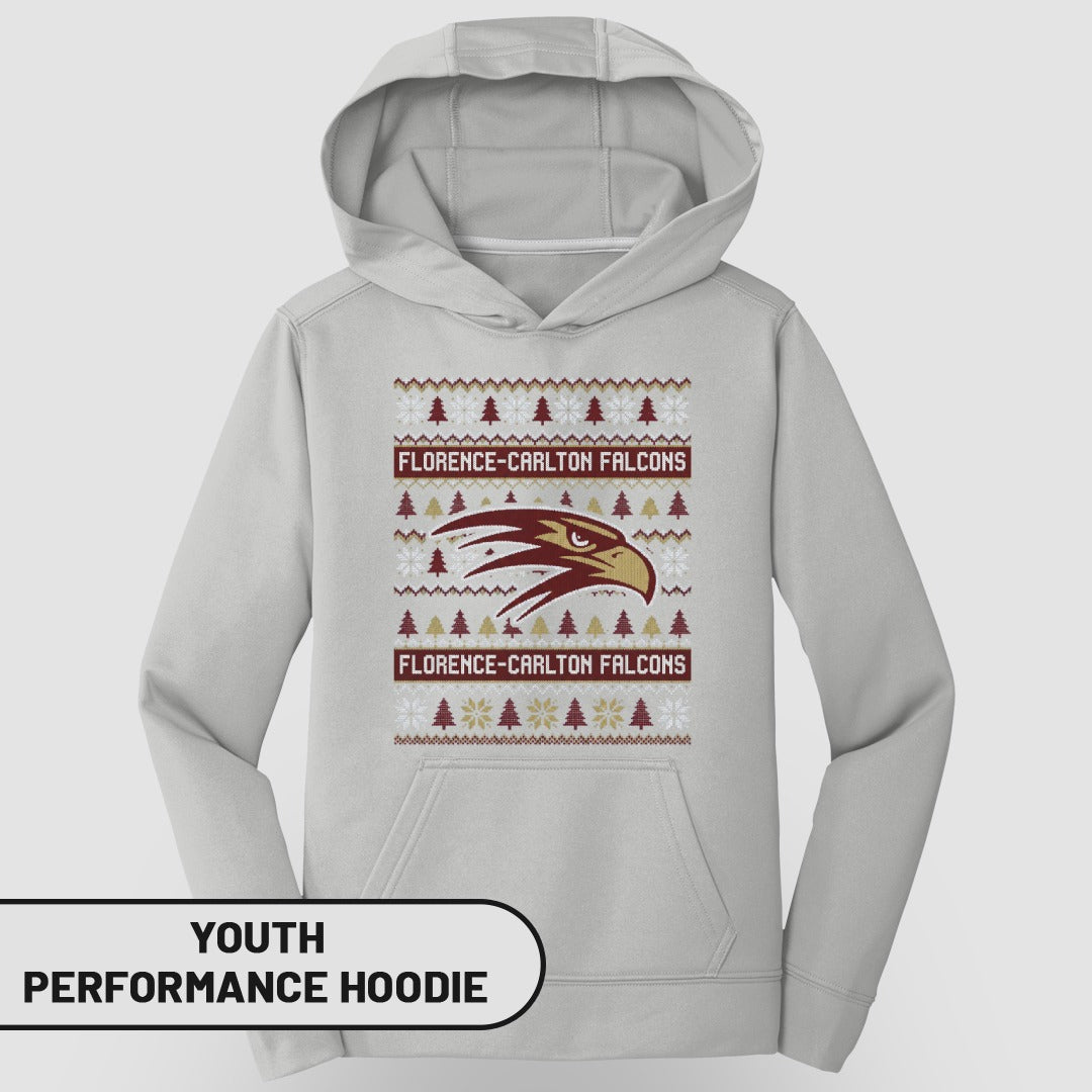 Florence-Carlton Falcons Youth Performance Hoodie