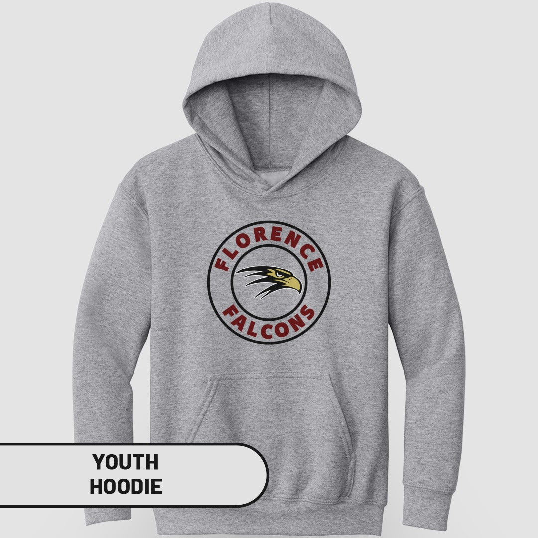Florence Falcons Branded Youth Hoodie