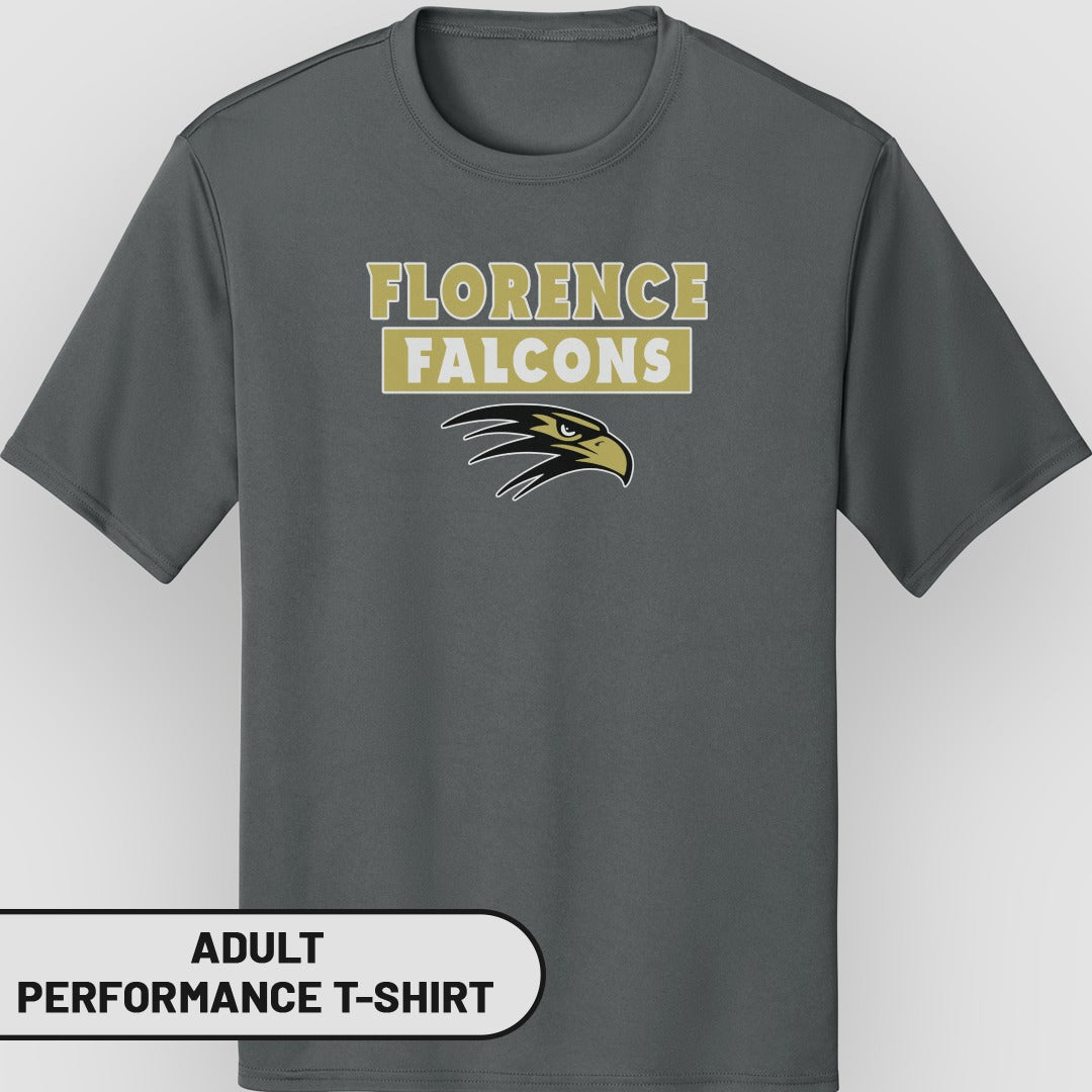Florence Falcons Adult Performance T-Shirt